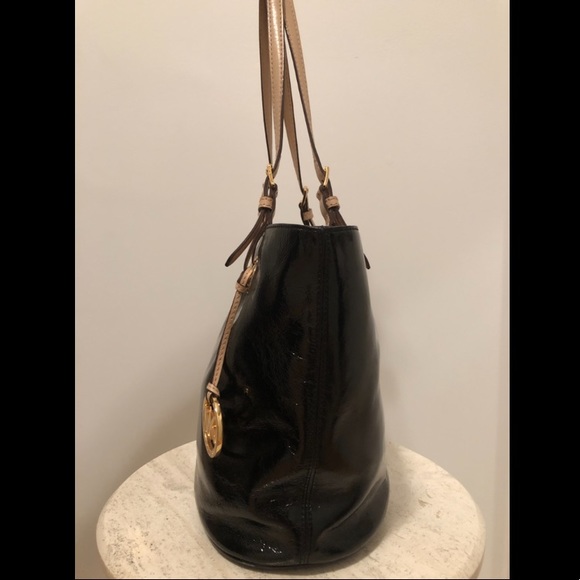 Michael Kors Patent Leather Tote Bag - Picture 3 of 6